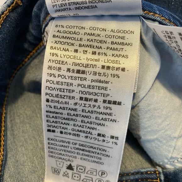 Levi’s 720 High Rise Super Skinny Crop Jeans - Picture 5 of 5